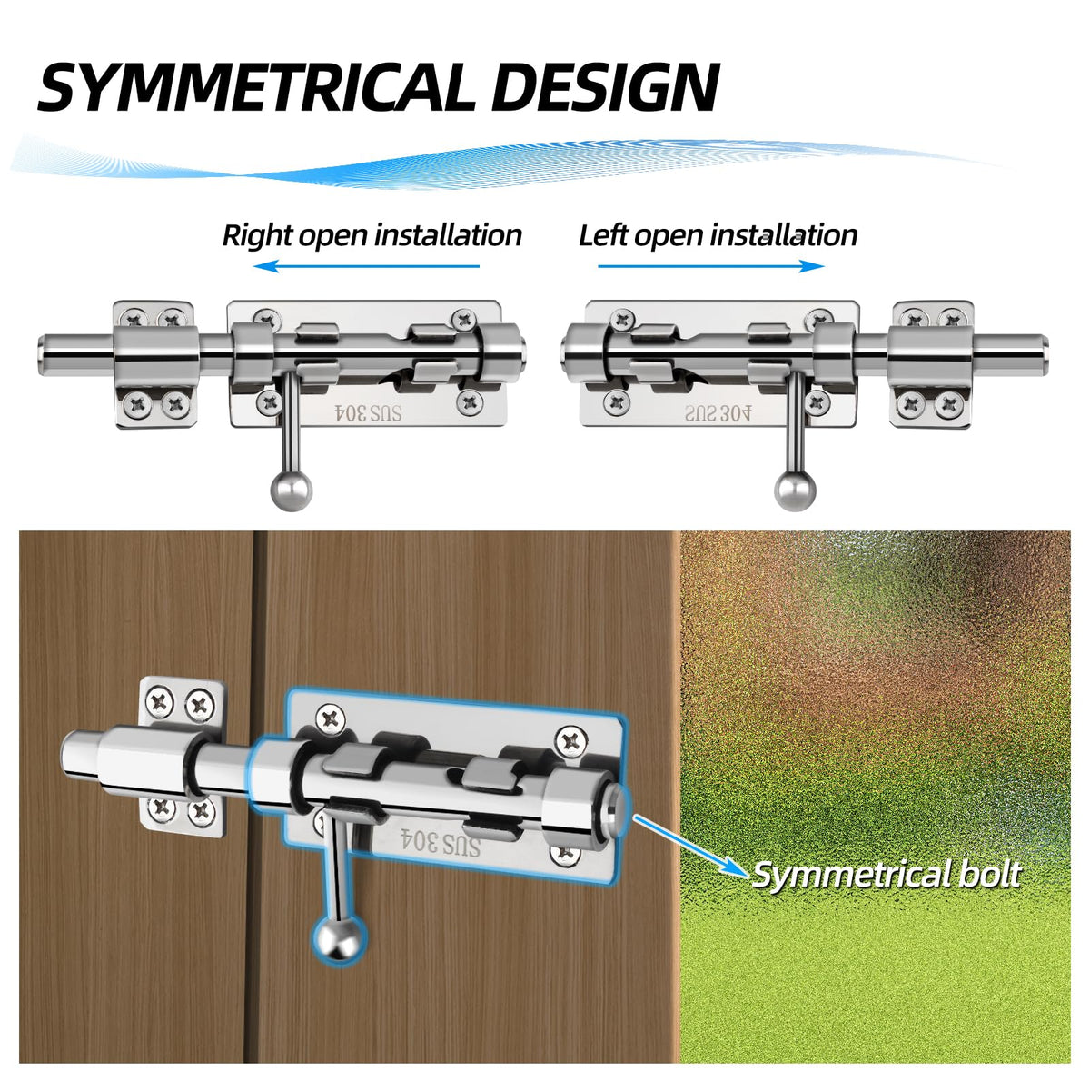 BAO YI LAI indoor-outdoor barrel latch with smooth sliding action