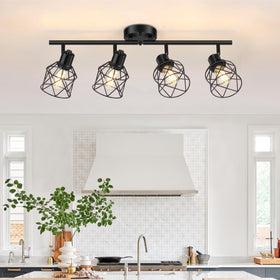 Baocuz 4-Lights semi flush mount arm positions for versatile lighting in any room