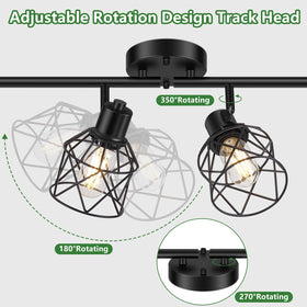 Baocuz 4-Lights black matte finish adds sleek durability