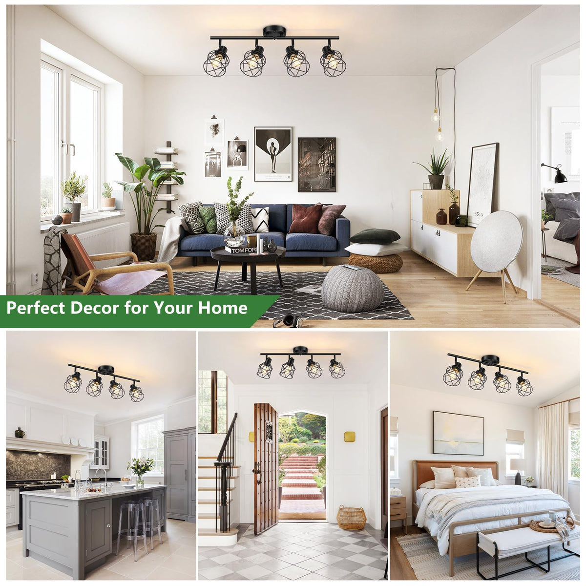 Baocuz 4-Lights living room setup creates flexible wall-to-wall lighting
