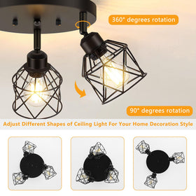 Baocuz close-to-ceiling dining light creates intimate ambiance.