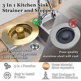 BAOLSLS Brushed Gold Finish adds elegant style to modern sinks.