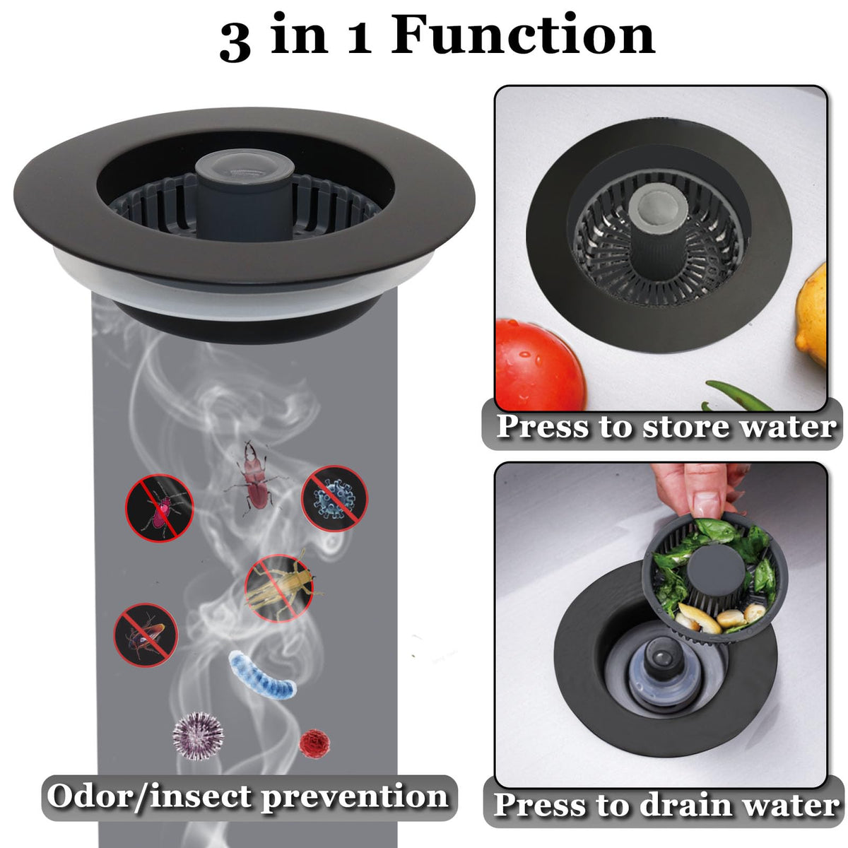 BAOLSLS extra basket strainer included for debris catch during washing.