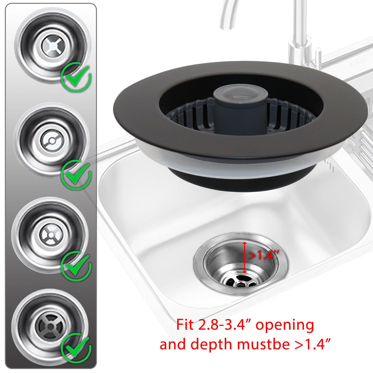 BAOLSLS 3-in-1 function showing water-storage mode for dishwashing.