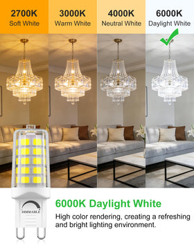 BAOMING G9 LED bulb 450LM brightness lights corners clearly for safety.