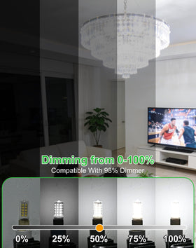 BAOMING G9 LED bulb ceramic base provides durable performance in damp basements.