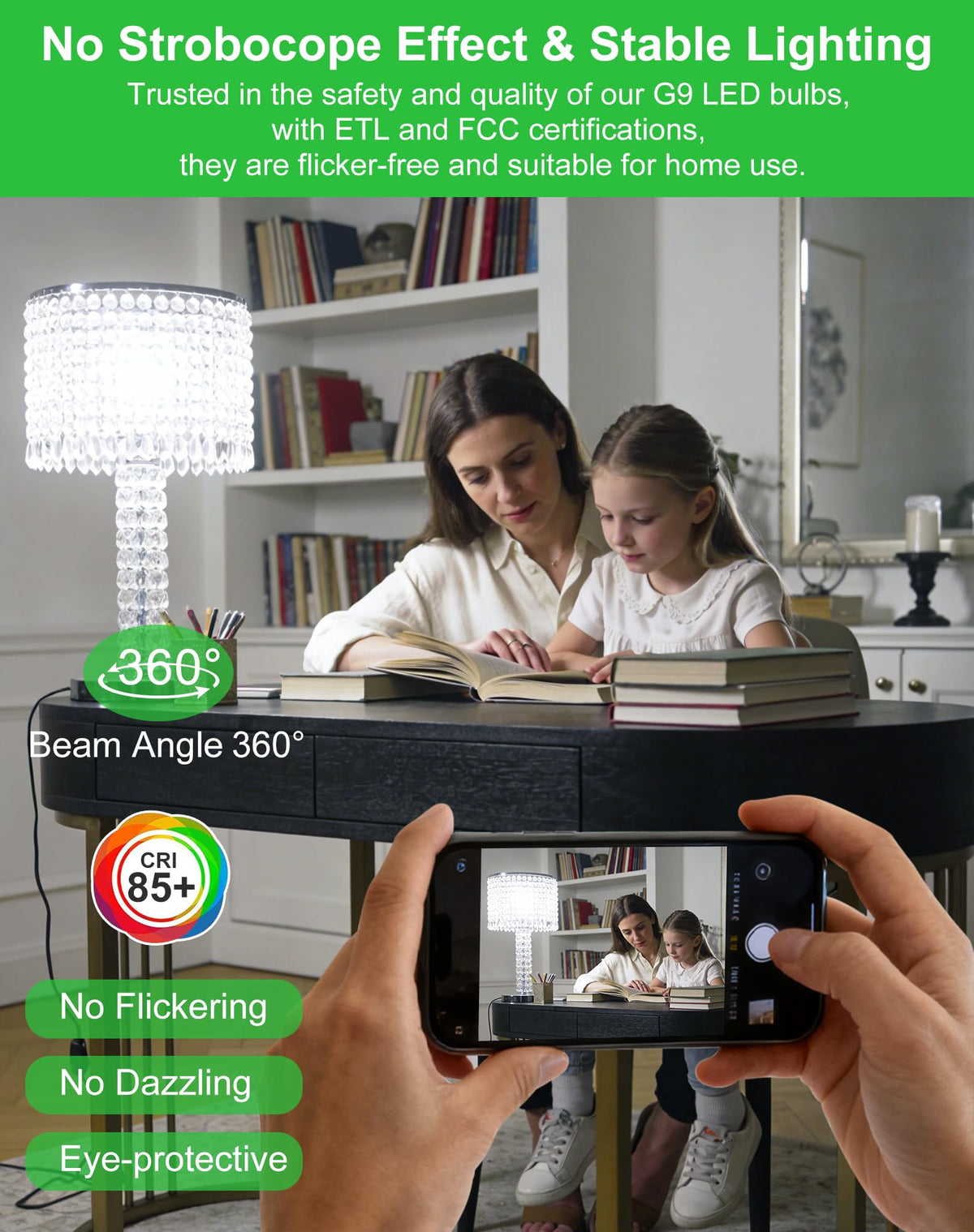 BAOMING G9 LED bulb suitable for damp areas like basements and utility rooms.