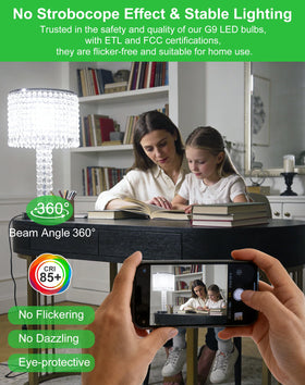 BAOMING G9 LED bulb suitable for damp areas like basements and utility rooms.