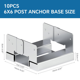 Includes concrete anchors and stainless screws for quick setup.