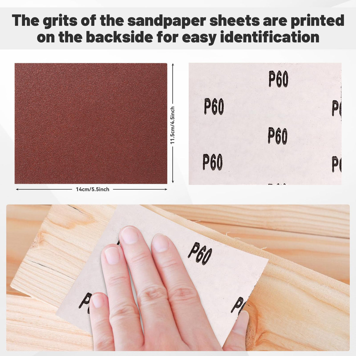 BAOSTC sandpaper designed for dry sanding only