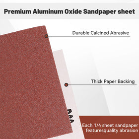 BAOSTC sandpaper dry sanding only sheet reduces clogging