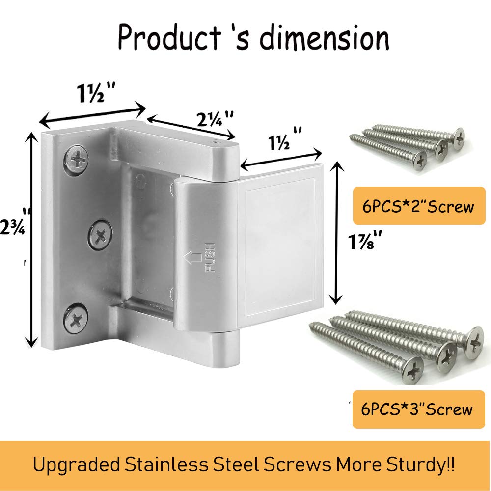 BAOWEIJD child-proof latch helps prevent unsupervised access.