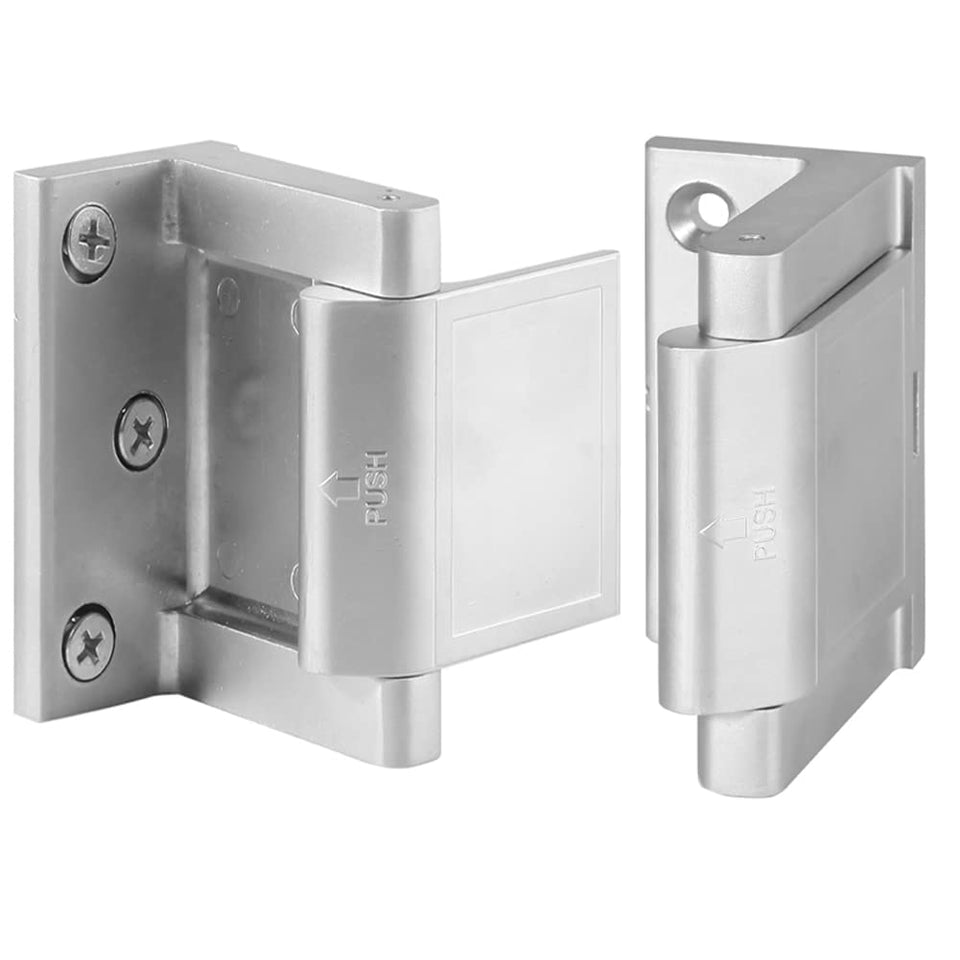 BAOWEIJD home security door lock frame installation shows secure reinforcement for inward doors.