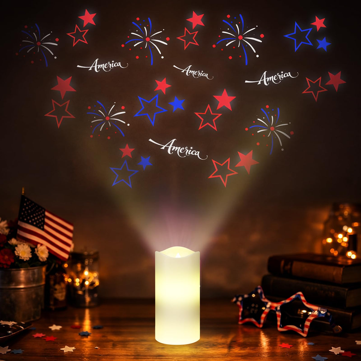 Baquler battery-powered candle provides long-lasting ambience for gatherings