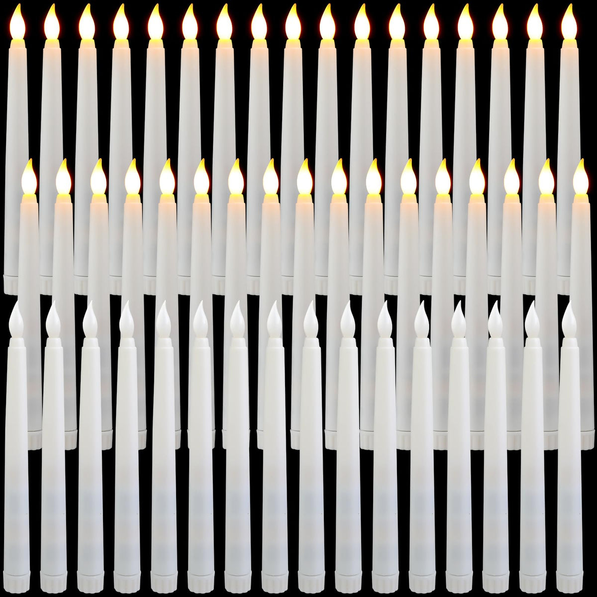 Baquler LED taper candle 8.5 inches casts a warm, realistic glow for table decor.