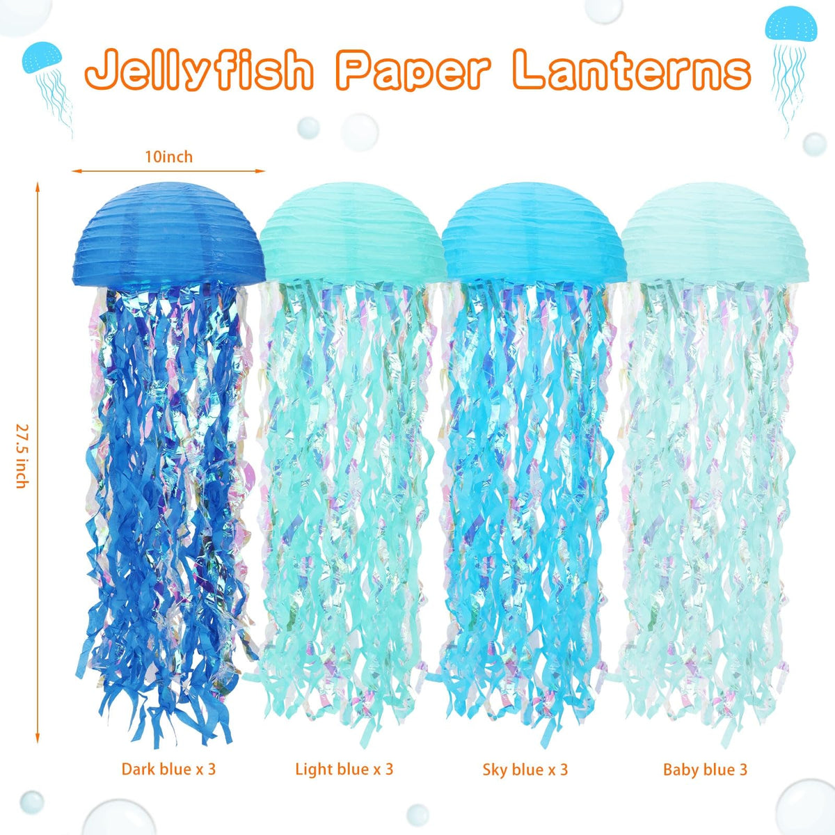 Baquler undersea decor featuring blue shades to elevate color variety.