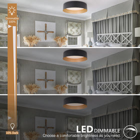 Bargeni bedroom ceiling light creates a soft, inviting glow.