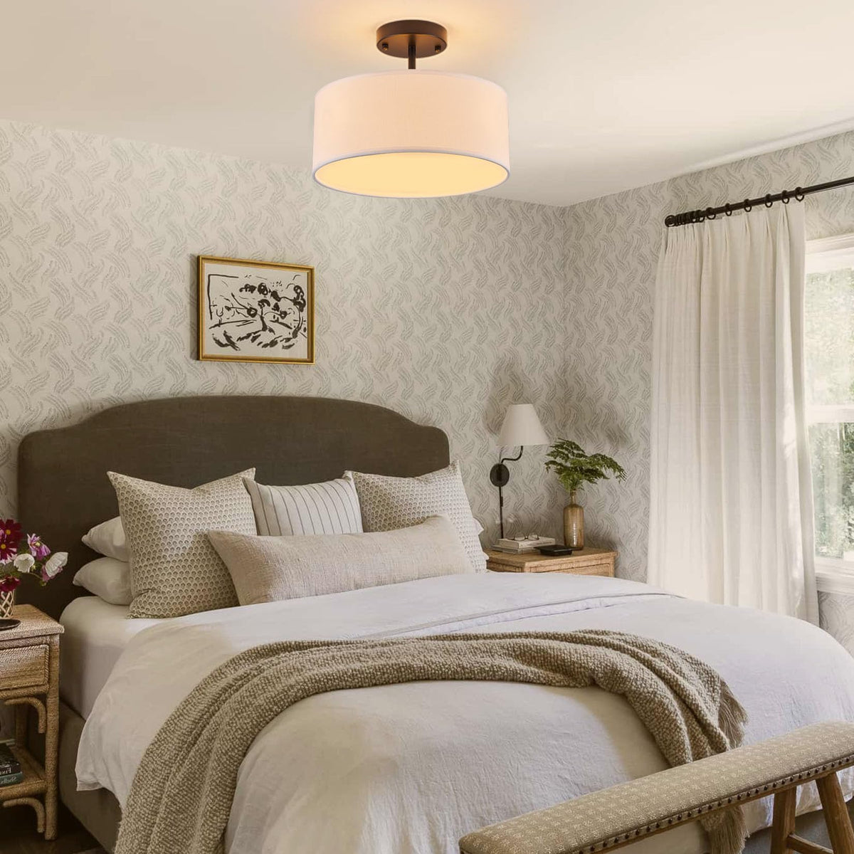 Bargeni versatile light for dining rooms, bedrooms, and hallways.