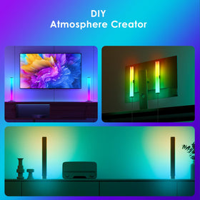 Barhootao RGB Light Bar app and remote control for quick customization.