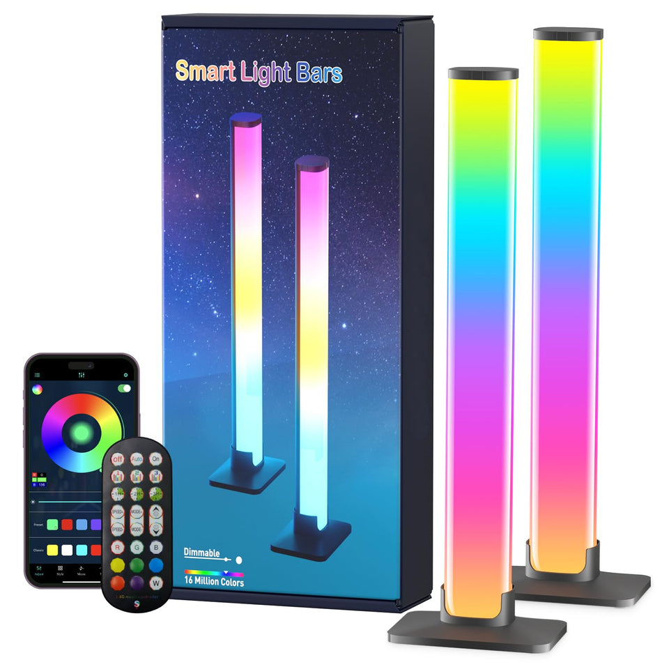 Barhootao RGB Light Bar main view with vivid room ambience.