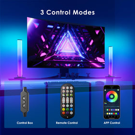 Barhootao RGB Light Bar music-sync mode reacting to beat.