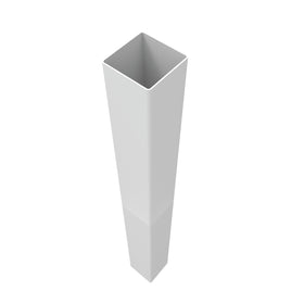 Barrette vinyl post white side profile emphasizes low-maintenance design