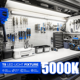 Barrina 5000K 2ft LED shop light 270-degree beam angle demonstration