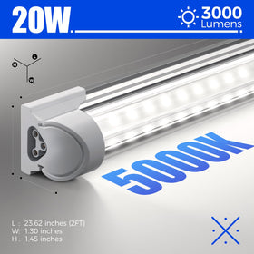 Barrina 5000K 2ft LED shop light garage setup