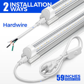 Barrina 5000K 2ft LED shop light mounted above workstation
