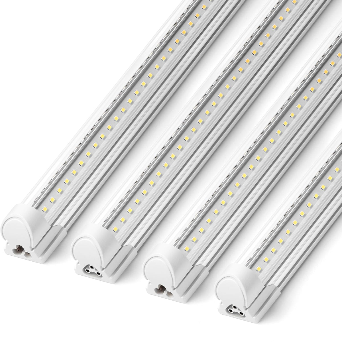 Barrina 8ft LED shop light with V-shape beam for wide, even garage illumination.