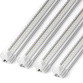 Barrina 8ft LED shop light with V-shape beam for wide, even garage illumination.