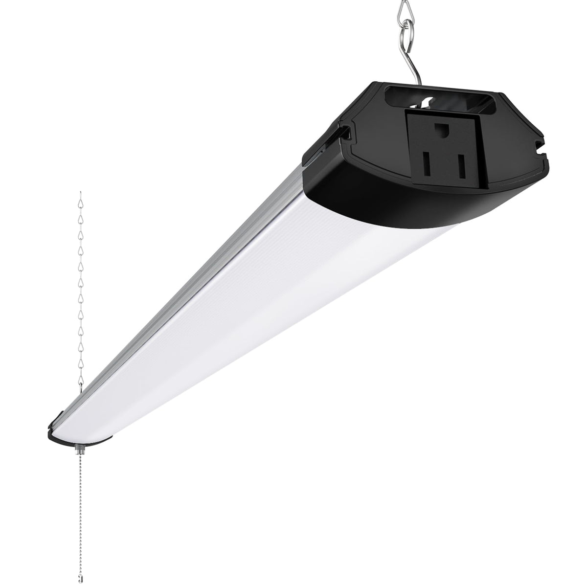Barrina BS84 LED shop light assembly for quick workshop installation and even brightness.