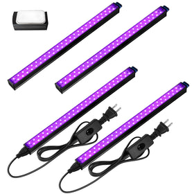 Barrina LED black light 1ft magnetic bar for easy wall mounting and glow effects.