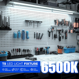 Barrina LED Shop Light 2ft clear-cover design for clean, crisp light output.