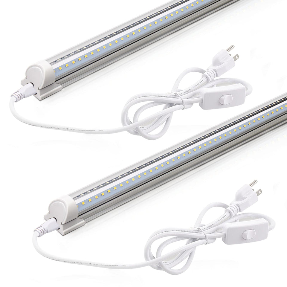 Barrina LED Shop Light 2ft with wide-beam 270° for broad, even room lighting.