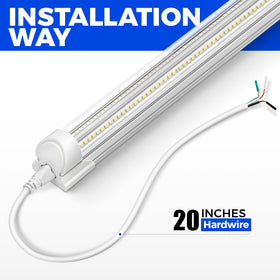 Barrina LED shop light kit includes accessories and installation manual.