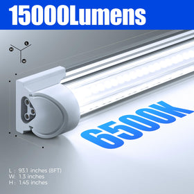 Barrina LED shop light with V-shape 270-degree beam covers corners effectively.