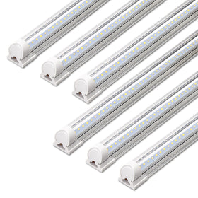 Barrina LED shop lights 4ft V-shape pack six delivers bright daylight illumination