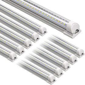 Barrina LED shop lights with a V-shape design brighten garages and workshops