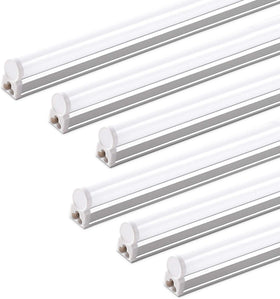 Barrina LED T5 1ft 6-pack setup for bright task lighting