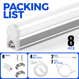 Barrina LED T5 4ft ETL-listed fixture ensures safe, compliant operation.