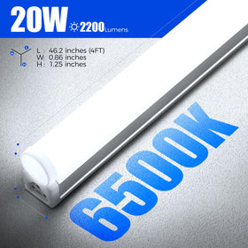 Barrina LED T5 4ft under-cabinet lighting enhances task visibility in kitchens or offices.