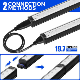 Barrina linkable UV bars connect up to multiple units for full-room glow.