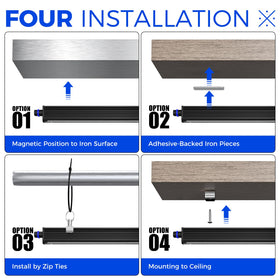 Barrina mounting kit and included screws support quick, secure installations.