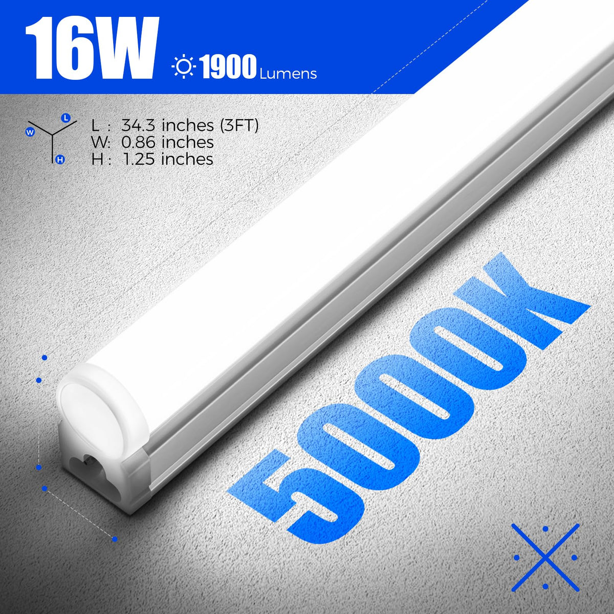 Barrina T5 3ft LED shop light suits garages, basements, and workshops