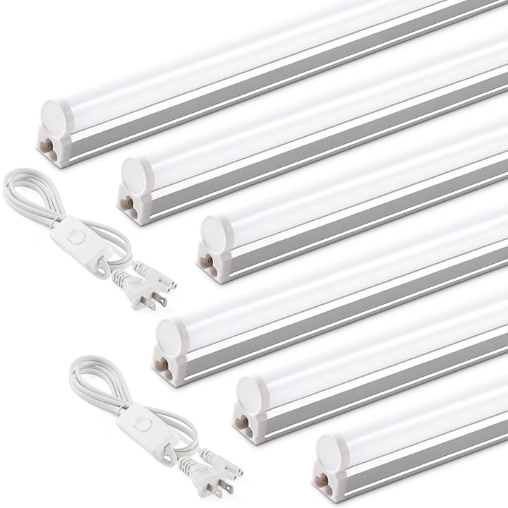 Barrina T5 4ft LED Shop Light with two cords for flexible garage lighting