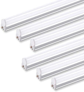Barrina T5 6-pack fixture front view with warm 3000K glow for workspaces