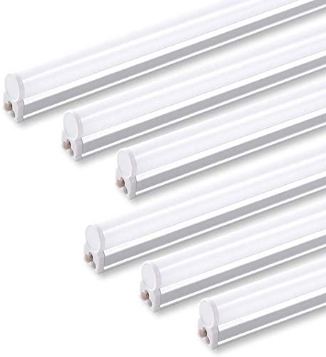 Barrina T5 6-pack fixture front view with warm 3000K glow for workspaces