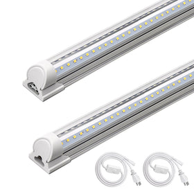 Barrina T8 LED Shop Light 4ft with clear cover for bright garage illumination