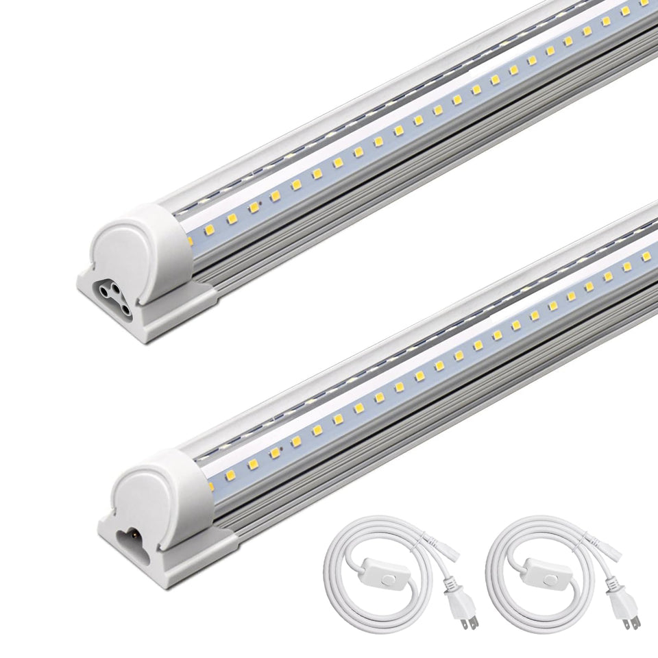 Barrina T8 LED Shop Light 4ft with clear cover for bright garage illumination